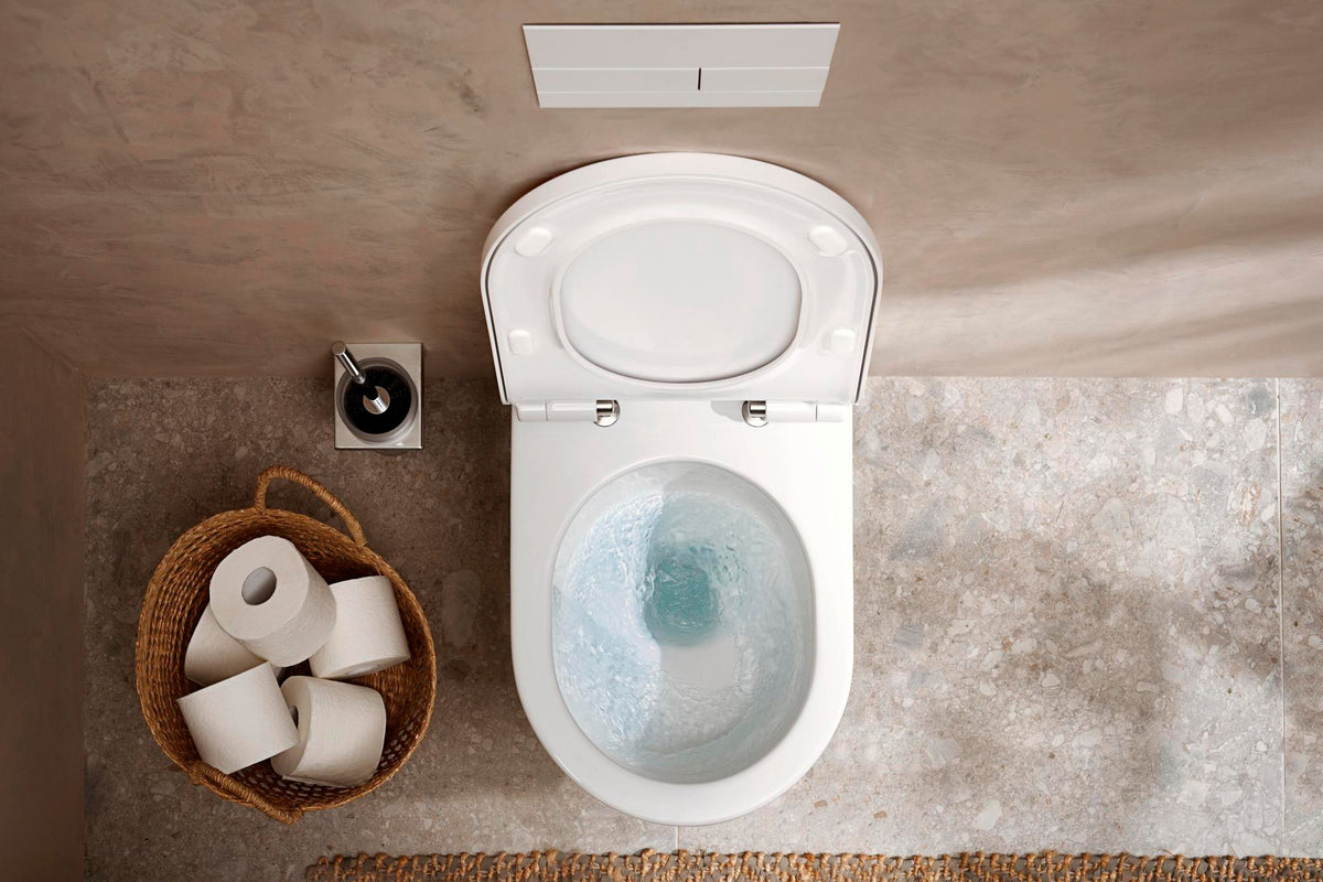 HANSGROHE WC-Sitz EluPura S mit SoftClose und QuickRelease, weiß glänzend, Montage von oben