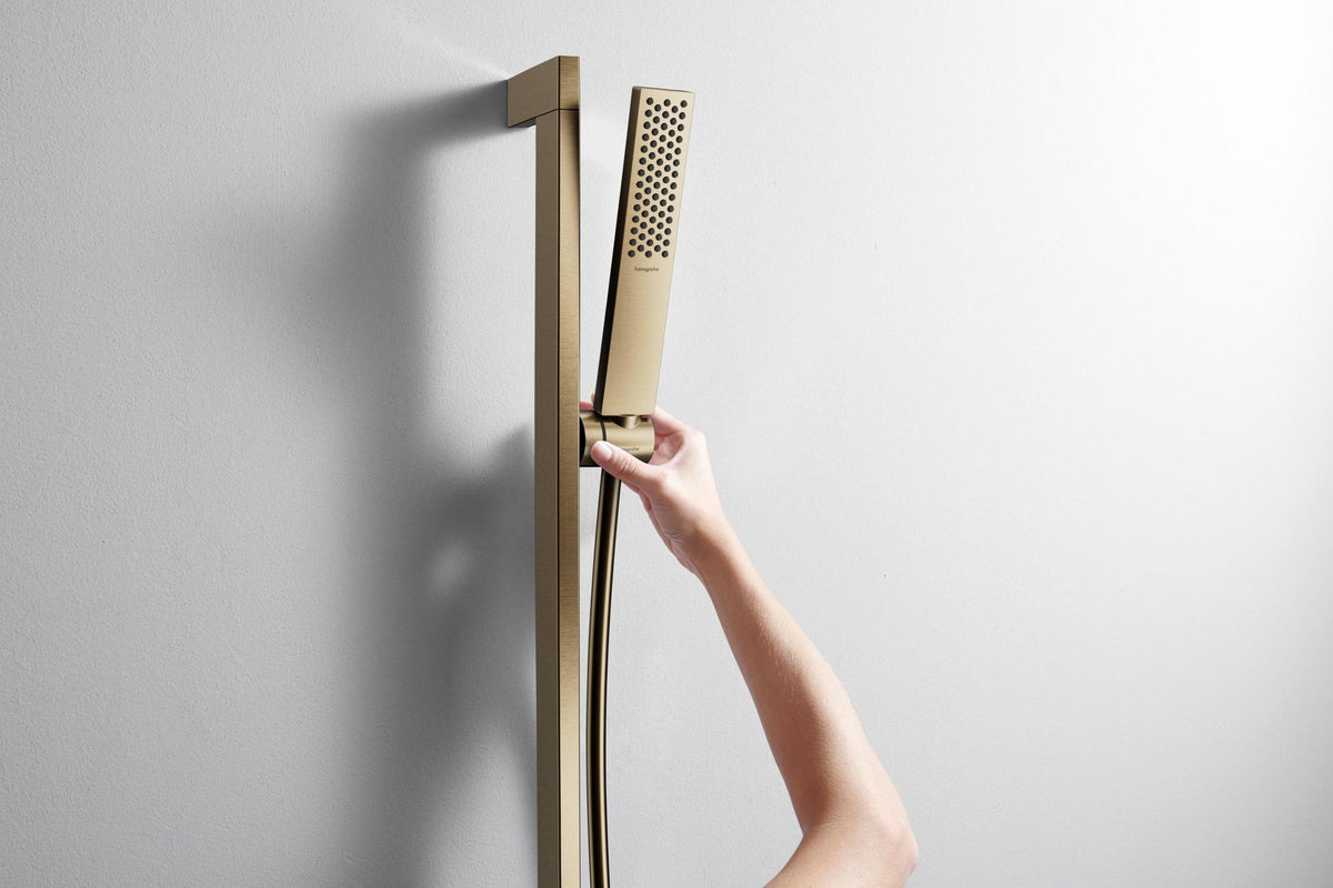 HANSGROHE Stabhandbrause Pulsify E 1jet Chrom – PowderRain Strahlart & QuickClean