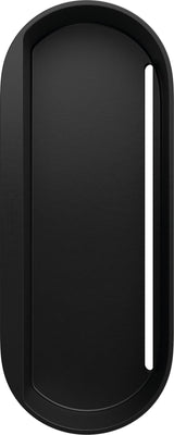 HANSGROHE WallStoris Ablagekorb tief, 250 x 71 mm, mattschwarz – Duschkorb mit Wasserablauf