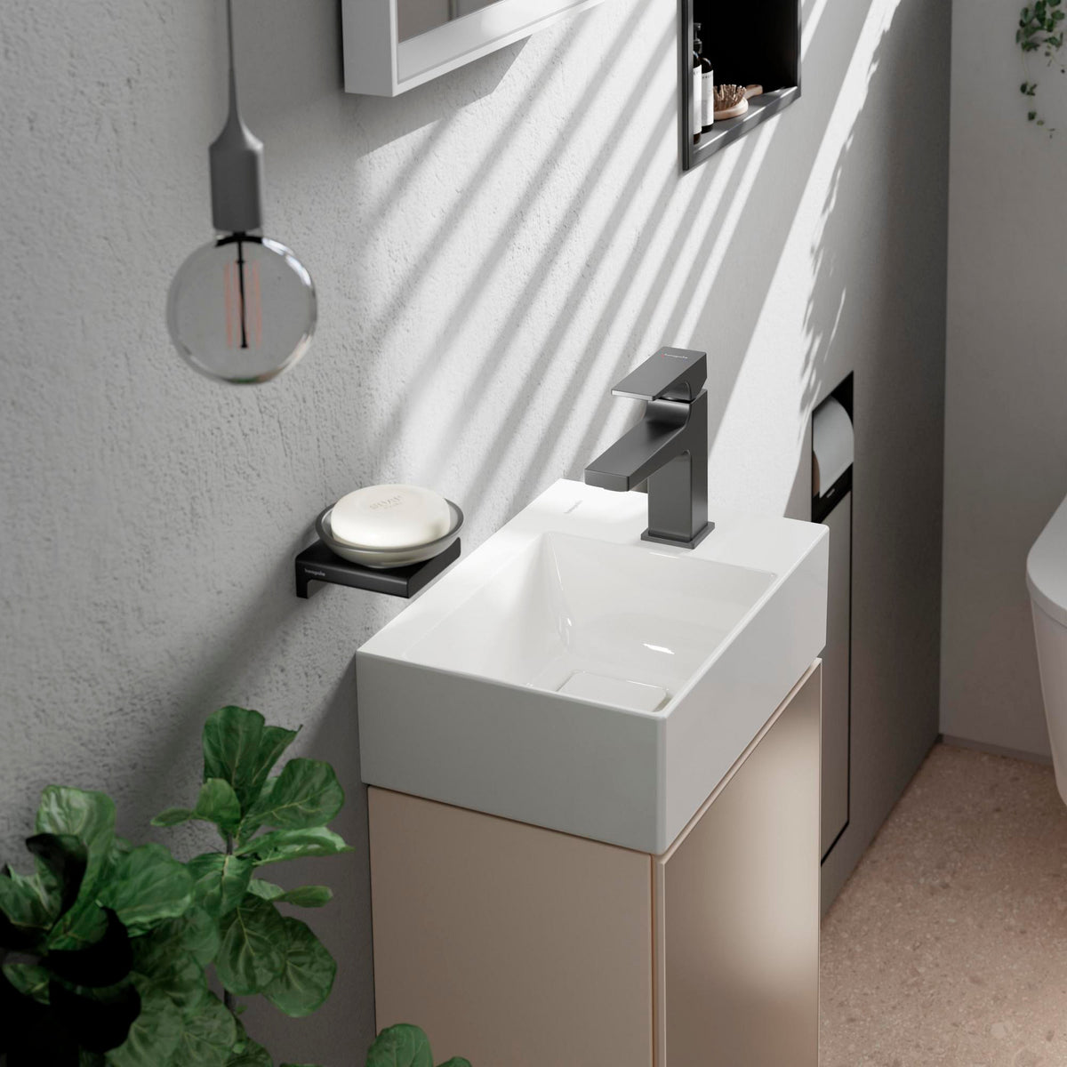 HANSGROHE Metropol Einhebel-Waschtischmischer 100 mit Push-Open Ablaufgarnitur, chrom