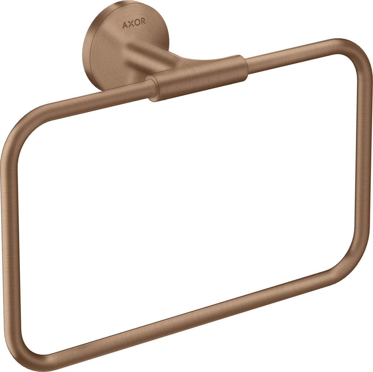 AXOR Universal Circular Handtuchring mattweiß – schwenkbar, verdeckte Wandmontage, Ø 250 mm