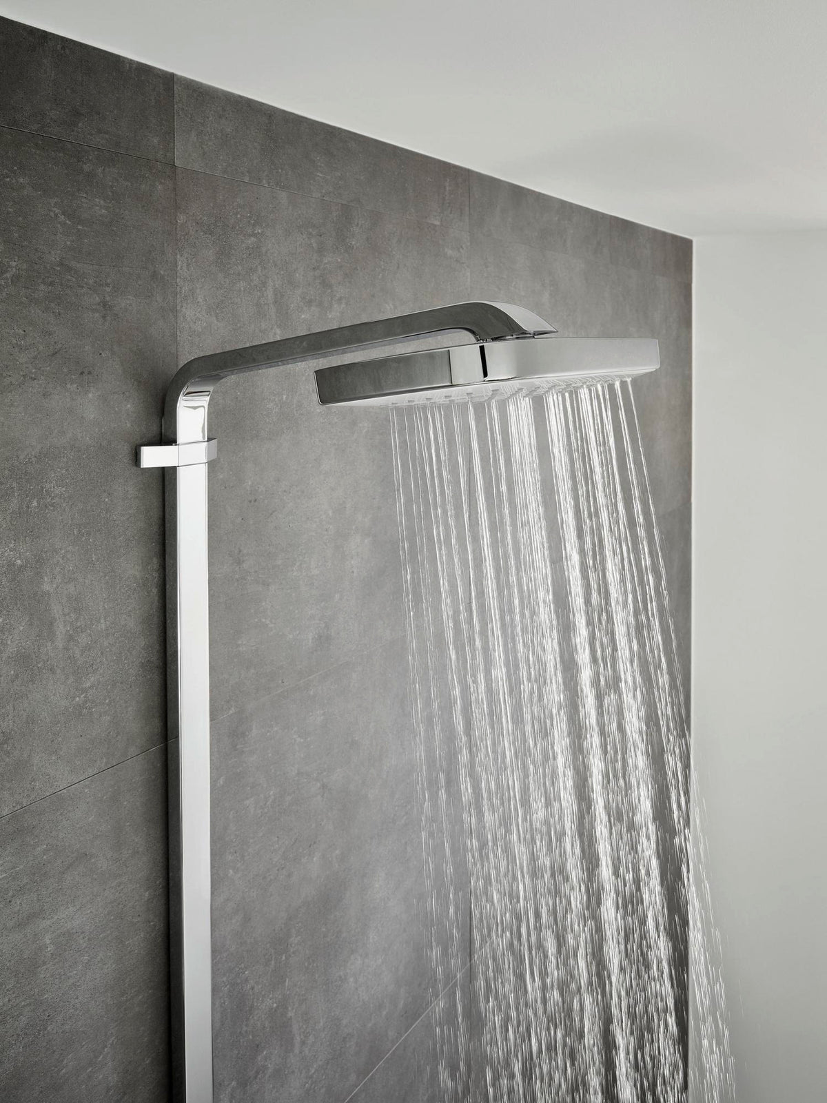 HANSGROHE Showerpipe RAINDANCE SELECT E 300 3jet ST DN 15 chrom – Duschsystem mit Thermostat ShowerTablet Select 300