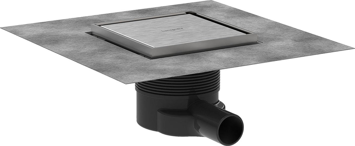 HANSGROHE RainDrain Brilliance Punktablauf Komplettset 150x150 mm mattschwarz