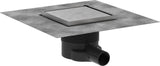 HANSGROHE RainDrain Brilliance Punktablauf Komplettset 150x150 mm mattschwarz