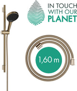 HANSGROHE Rainfinity 130 3jet Brauseset mit Unica S Puro 650mm Push Schieber, chrom