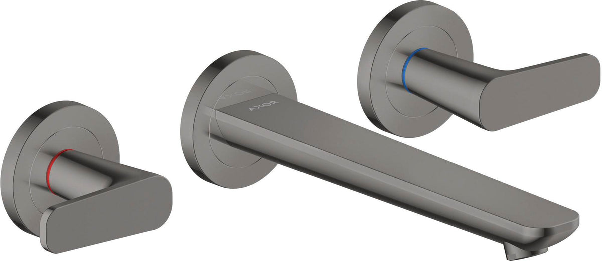 AXOR Citterio C 3-Loch-Waschtischarmatur Unterputz mit Auslauf 193 mm und Ablaufgarnitur in Chrom