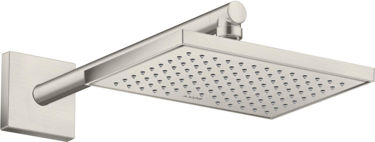 AXOR Kopfbrause 245 x 185 mm 1 Jet EcoSmart Chrom – Rain-Duschkopf für Wand- und Deckenmontage