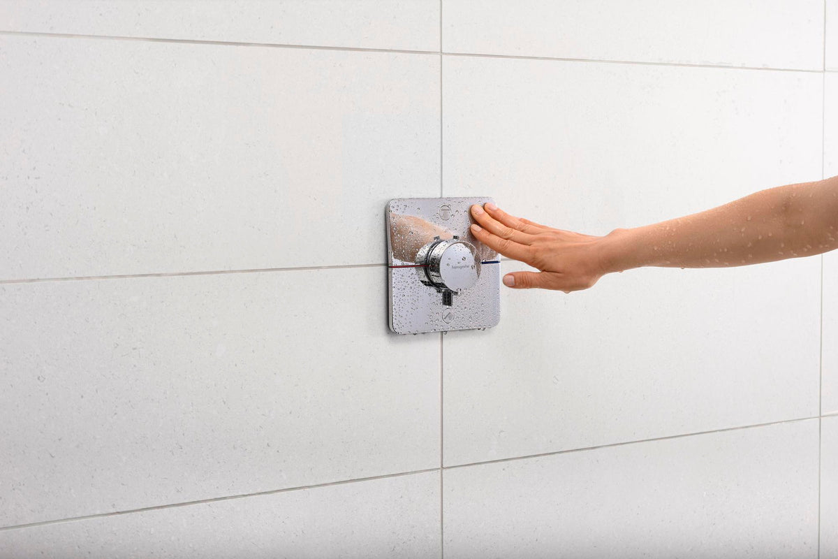 HANSGROHE ShowerSelect Comfort Q Thermostat UP Chrom – 2 Verbraucher, Select-Tasten, Mengensteuerung