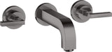 AXOR CITTERIO 3-Loch-Waschtischarmatur DN 15, Unterputz, Hebelgriffe, Chrom – von Hansgrohe