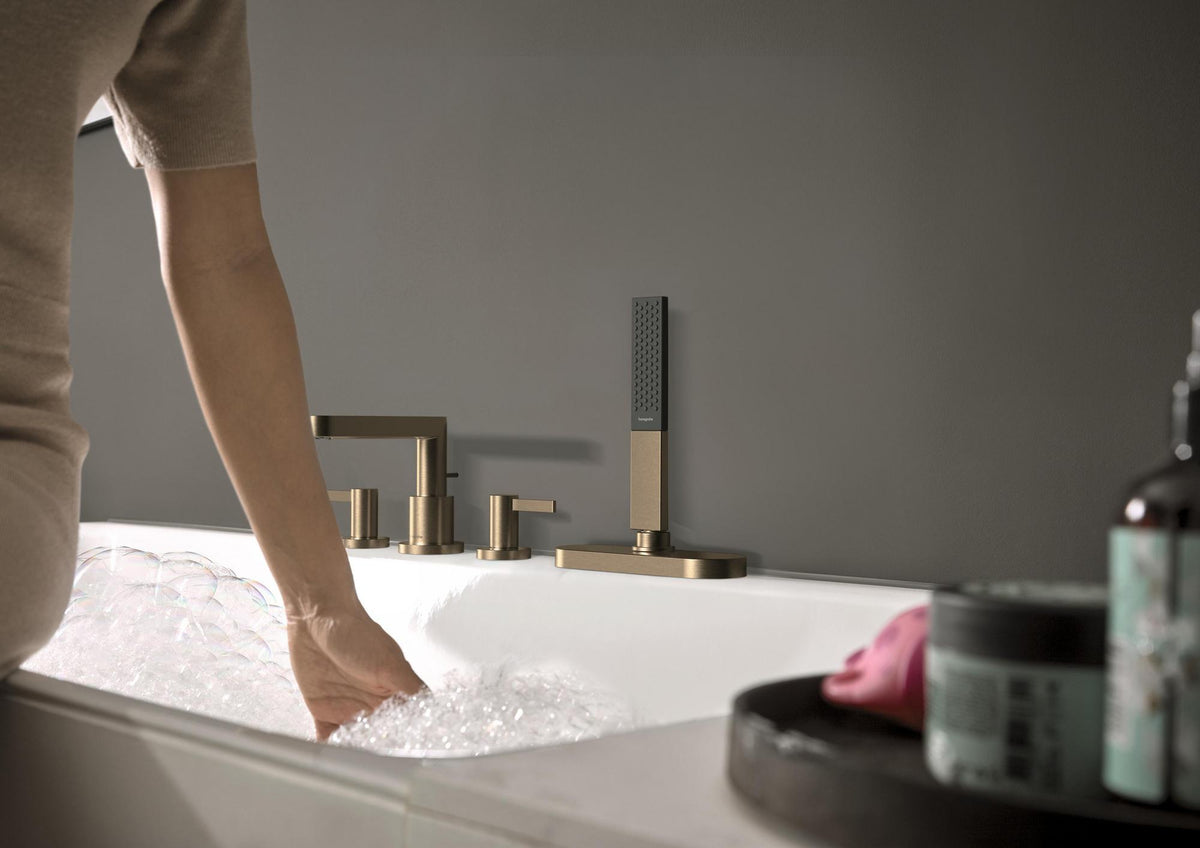 HANSGROHE Finoris Fertigmontageset 4-Loch-Wannenrandarmatur mit sBox in Chrom