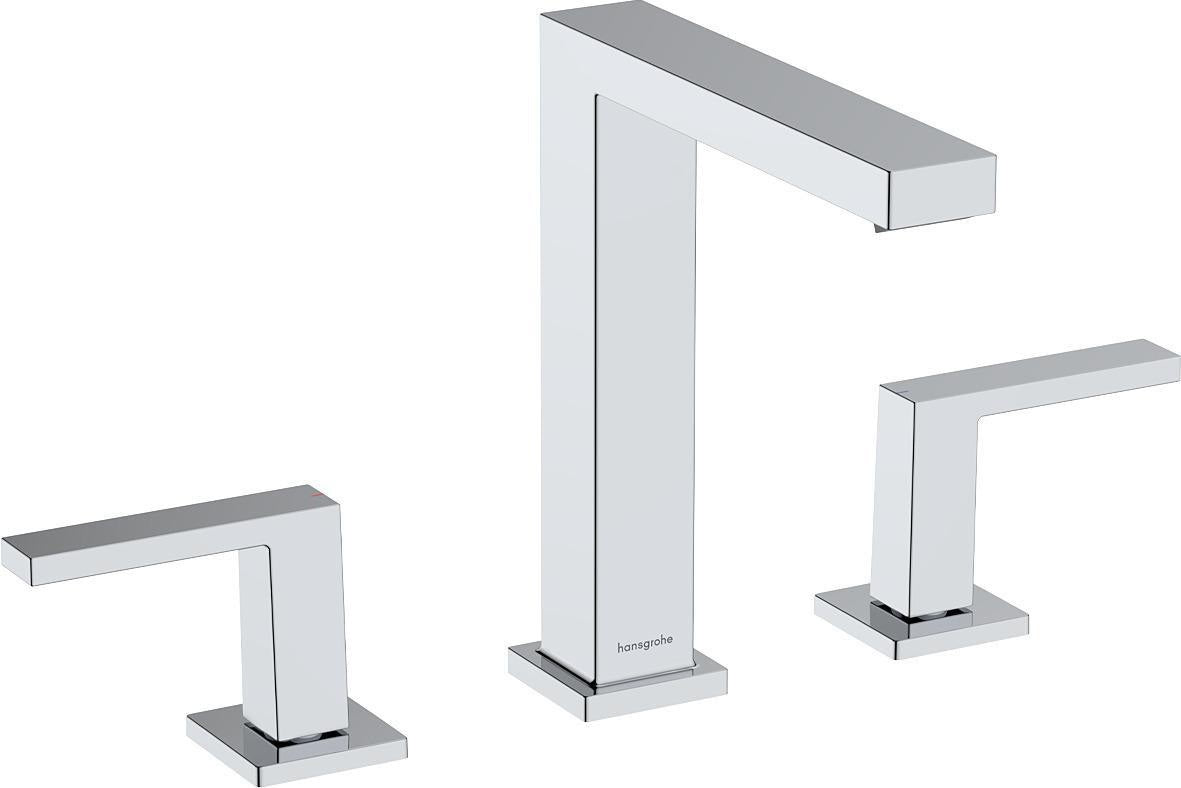 HANSGROHE Tecturis E 3-Loch-Waschtischarmatur ComfortZone 150 CoolStart Chrom