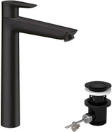 HANSGROHE Talis E Einhebel-Waschtischmischer 240 mit Zugstangen-Ablaufgarnitur, chrom