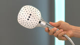 Handbrause RAINDANCE SELECT E 120 3jet von HANSGROHE – 3 Strahlarten, EcoSmart, QuickClean