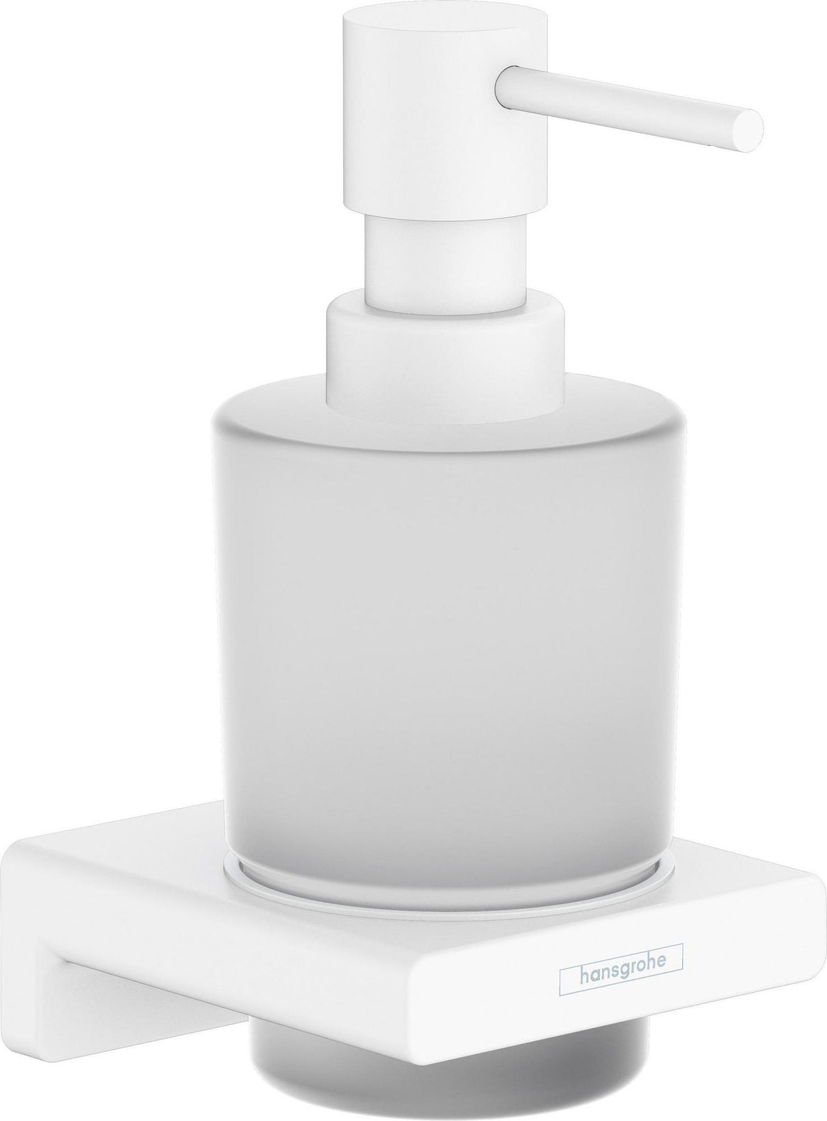 HANSGROHE AddStoris Lotionspender Wandmontage Chrom – 200 ml Flüssigseife, Mattglas