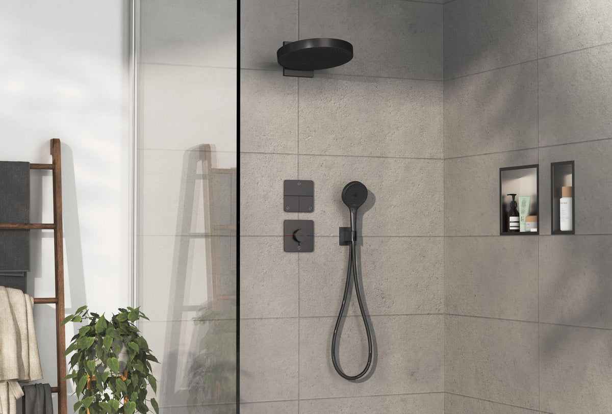 HANSGROHE ShowerSelect Comfort Q Thermostat chrom – 1 Verbraucher, Select-Taste, Mengensteuerung
