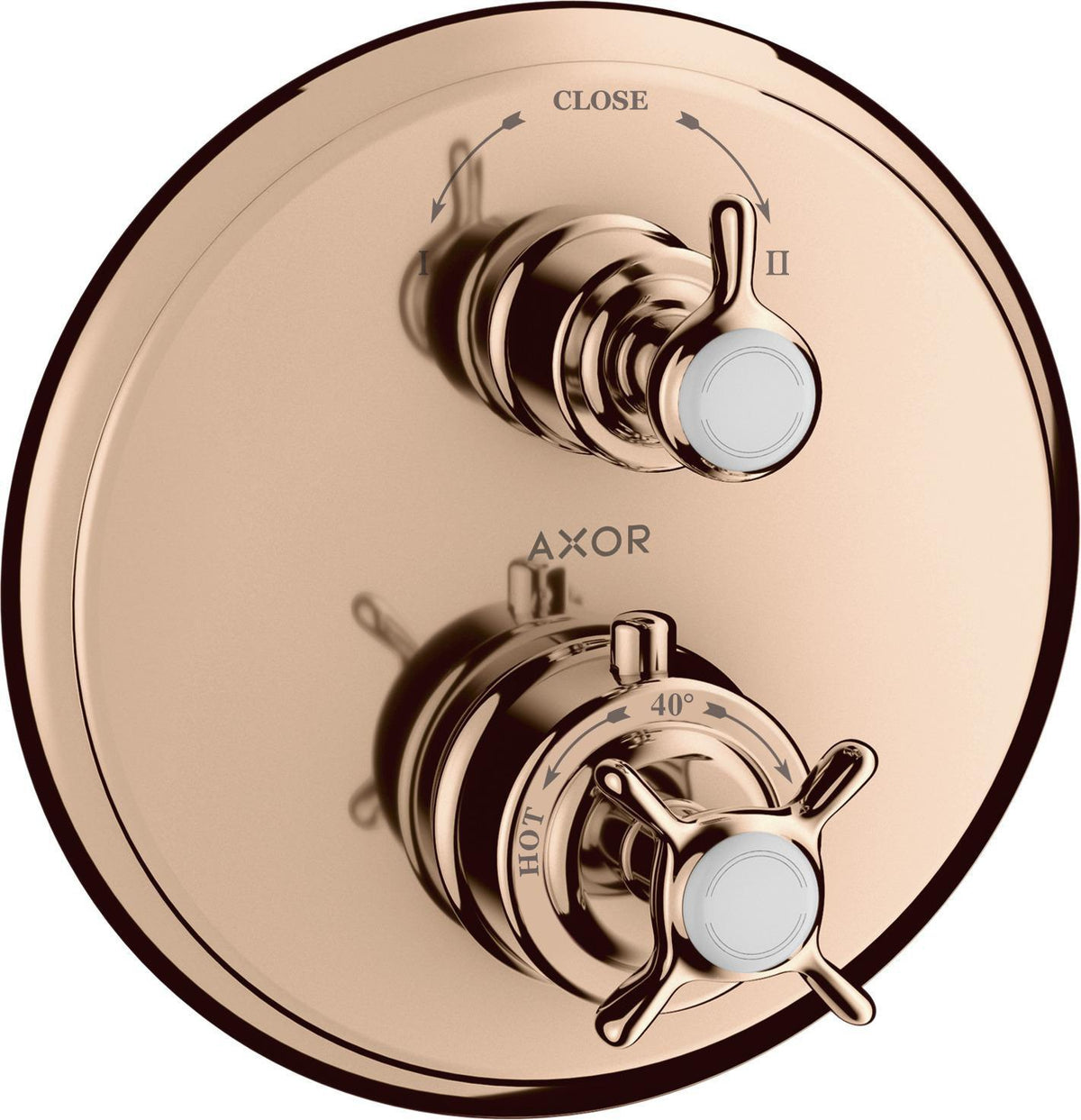 AXOR MONTREUX Unterputz-Thermostat mit Abstellventil, Chrom – 1 Verbraucher