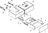 HANSGROHE Waschtischunterschrank Xevolos E 1370 mm mit 2 Schubkästen, grifflos & PushOpen