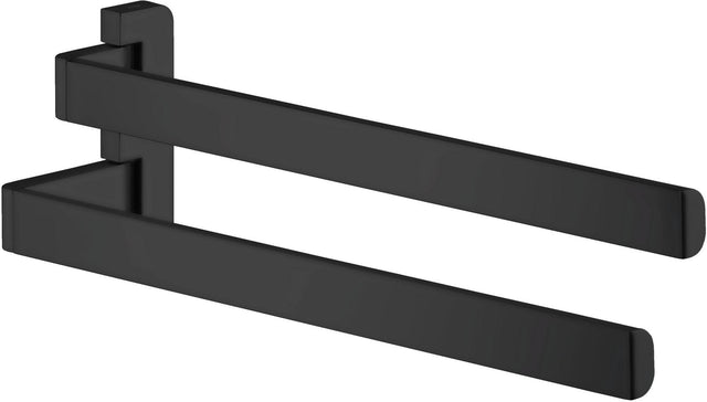AXOR Universal Softsquare Handtuchhalter 2-armig mattschwarz 409 mm Wandmontage