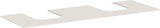 HANSGROHE Xevolos E Konsole 1570 mm mattweiß mit 2 Ausschnitten