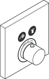 AXOR ShowerSelect UP Fertigset 2 Verbraucher Thermostat softcube mattschwarz