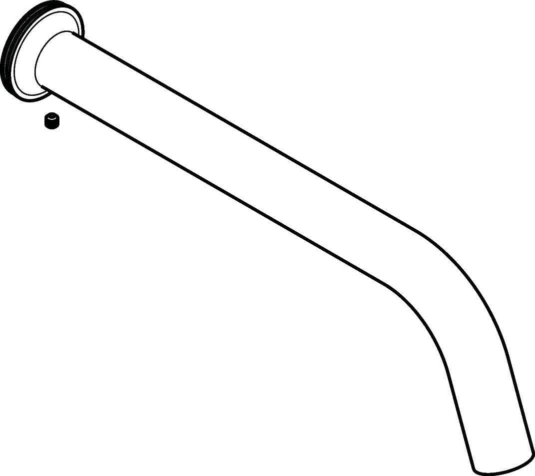 AXOR Massaud Absperrventil Chrom – Hansgrohe Ersatzteil für Brausestange 22 mm