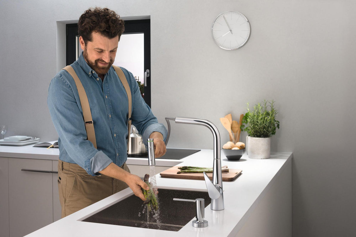 HANSGROHE HG Spültischmischer 300 Select 2jet sBox Ausziehbrause M5117-H300 Chrom