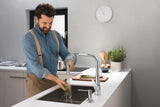 HANSGROHE HG Spültischmischer 300 Select 2jet sBox Ausziehbrause M5117-H300 Chrom