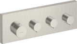 AXOR STARCK SHOWERCOLLECTION Thermostatmodul DN 20 für 3 Verbraucher, eckig, Chrom