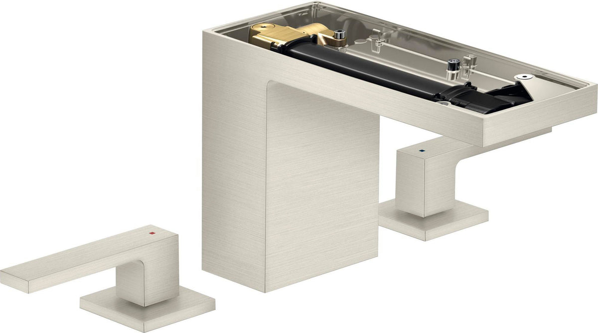 AXOR MYEDITION 110 3-Loch-Waschtischarmatur mit Push-Open Ablaufgarnitur in Chrom