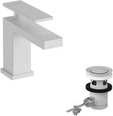 Hansgrohe Tecturis E 80 Einhebel-Waschtischmischer CoolStart EcoSmart+ mit Zugstangen-Ablaufgarnitur, Chrom