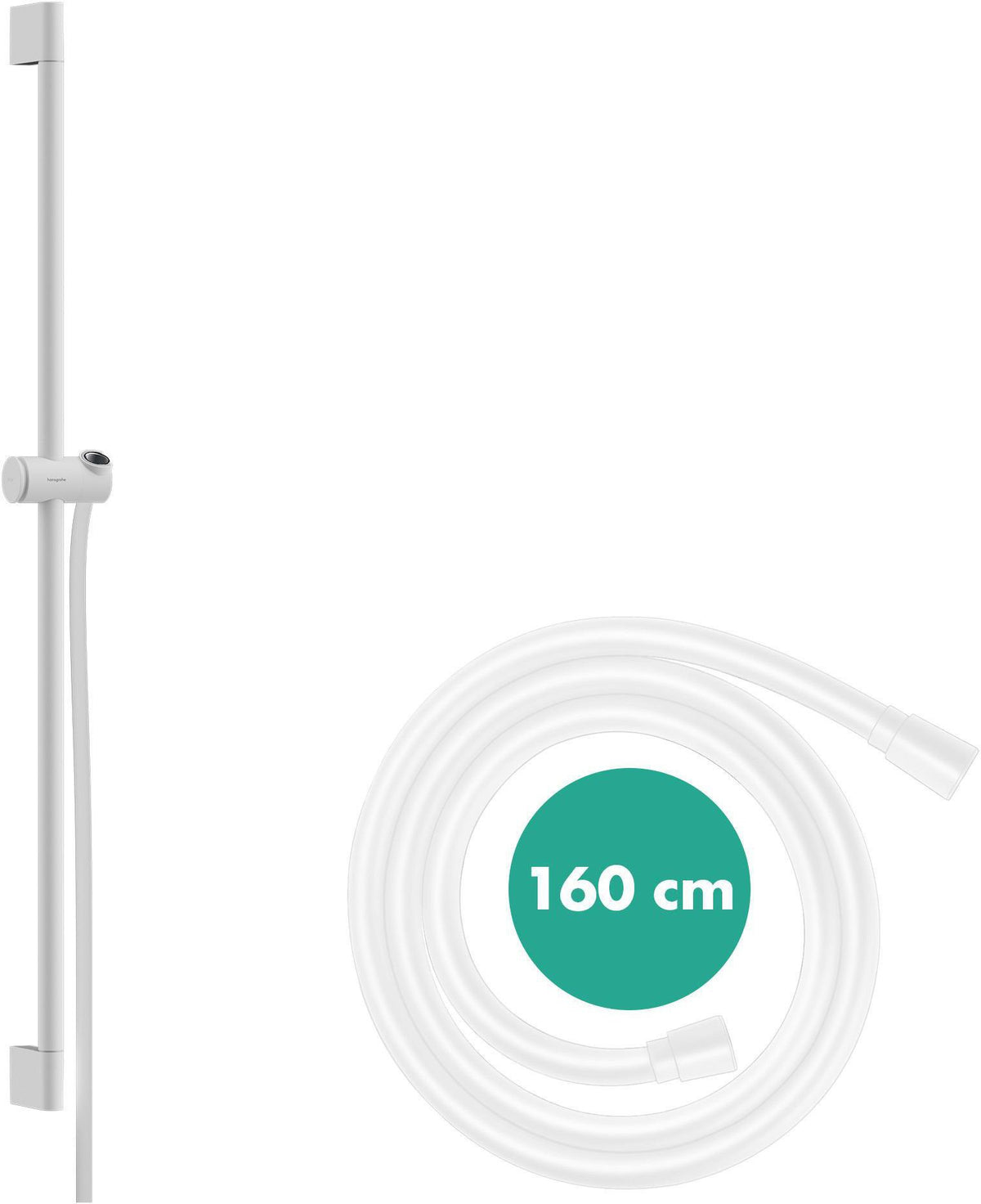 HANSGROHE Unica Pulsify Brausestange 650 mm Chrom mit Handbrausehalterung und Brauseschlauch