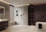 HANSGROHE RainDrain Match Plus Duschrinne 800 mm mattschwarz mit höhenverstellbarem Rahmen