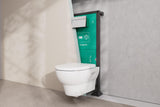 Hansgrohe iFrame Element E Betätigungsplatte mit 2-Mengen-Spülung, Metall, gebürstet