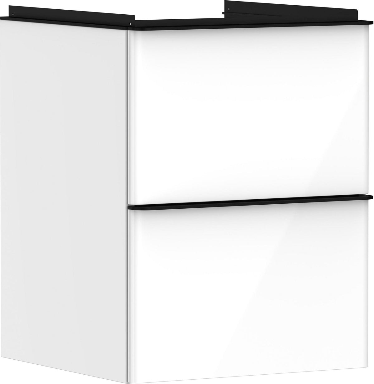 Hansgrohe Xelu Q Waschtischunterschrank 480 mm weiß hochglanz mit 2 Schubkästen und SoftClose
