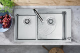 HANSGROHE Metris Select M71 Spültisch-Einhandmischer mit Ausziehbrause, Select-Technologie und ComfortZone 200 – Chrom