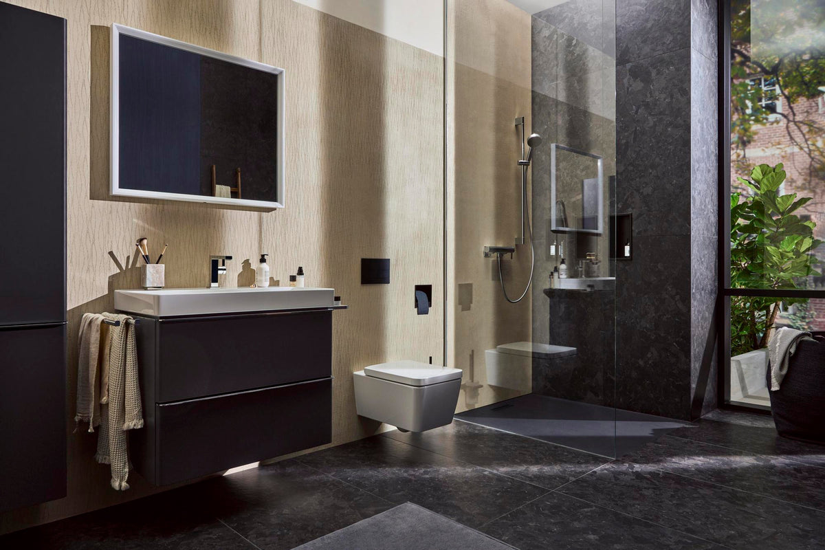Hansgrohe Tecturis E Einhebel-Waschtischmischer 110 CoolStart mit Push-Open Ablaufgarnitur