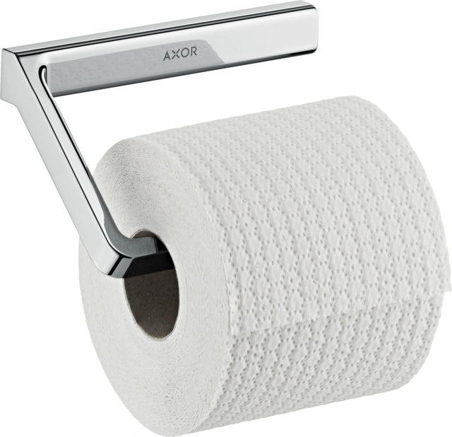 AXOR Universal Papierrollenhalter in Chrom – Wandmontage, verdeckte Befestigung, Softsquare Design