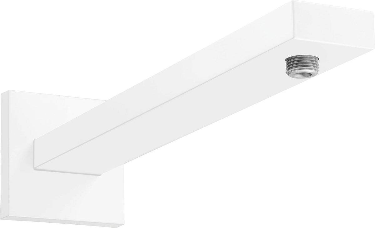 HANSGROHE Brausearm SQUARE 389 mm chrom – Wandmontage mit Rosette, Messing
