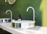 AXOR Universal Circular Wandspiegel 600 mm mattweiß, rund, Metallrahmen, verdeckte Befestigung
