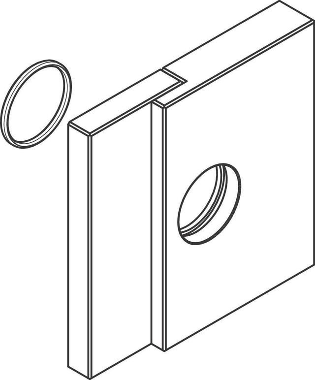 AXOR Rosette Edge für Einhebel-Brausemischer Unterputz, chrom – 170 x 170 mm