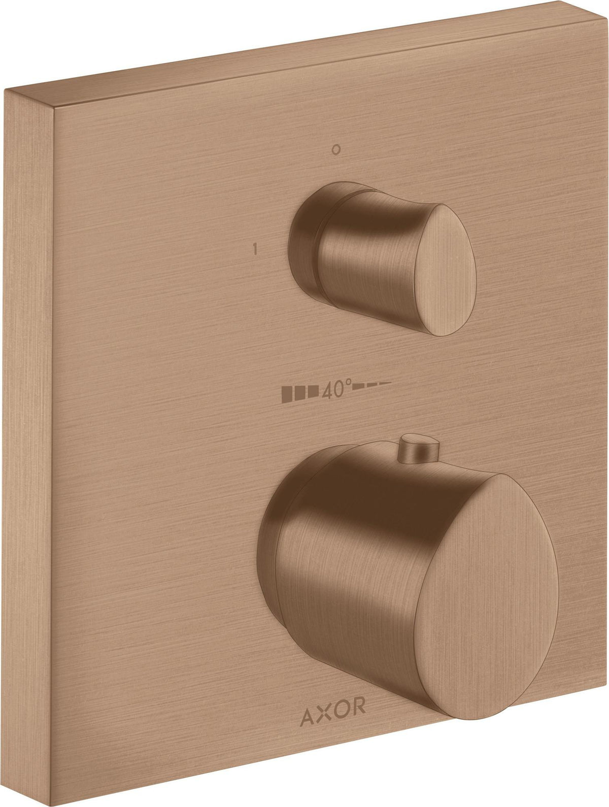 AXOR Starck Organic UP Thermostat mit Absperrventil – Chrom, 1 Verbraucher, quadratisch