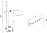 HANSGROHE Raindance Select S Brausekombi 650 mm Chrom – Duschsystem mit Thermostat & 3 Strahlarten