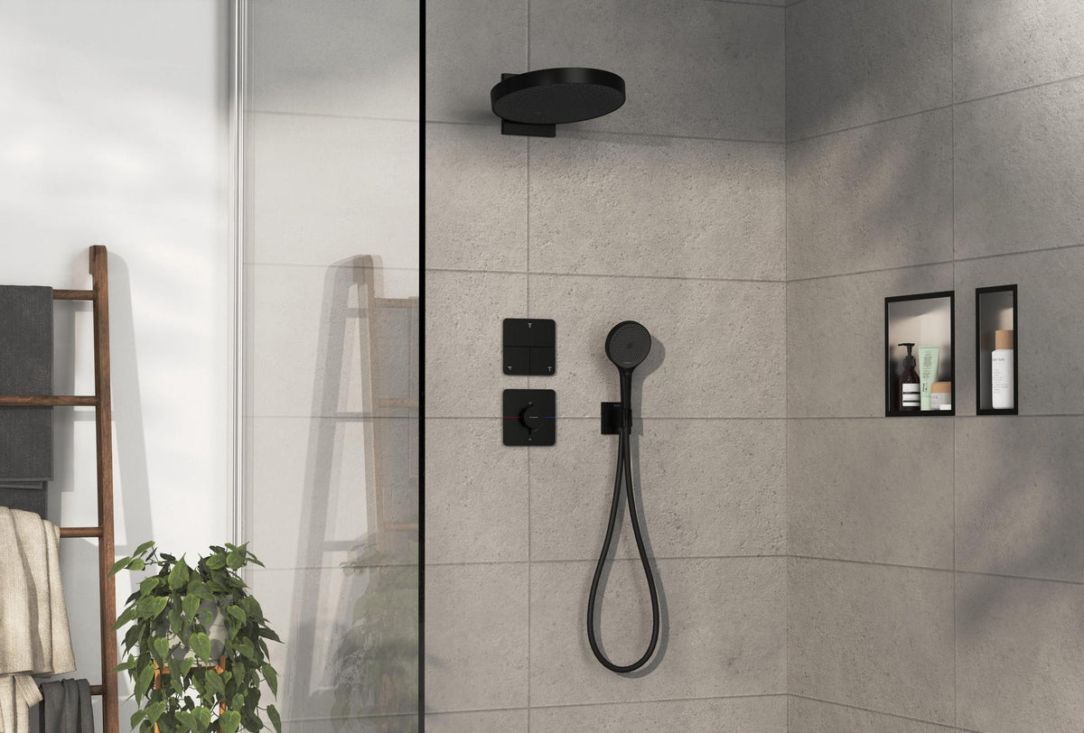 HANSGROHE ShowerSelect Comfort Q Thermostat chrom – 1 Verbraucher, Select-Taste, Mengensteuerung