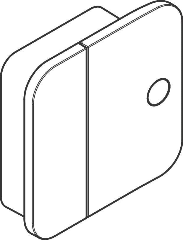 AXOR ONE Abstellventil DN 15 Unterputz mit Select-Tasten von Hansgrohe – Chrom