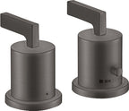 schwarz / brushed black chrome / 192mm