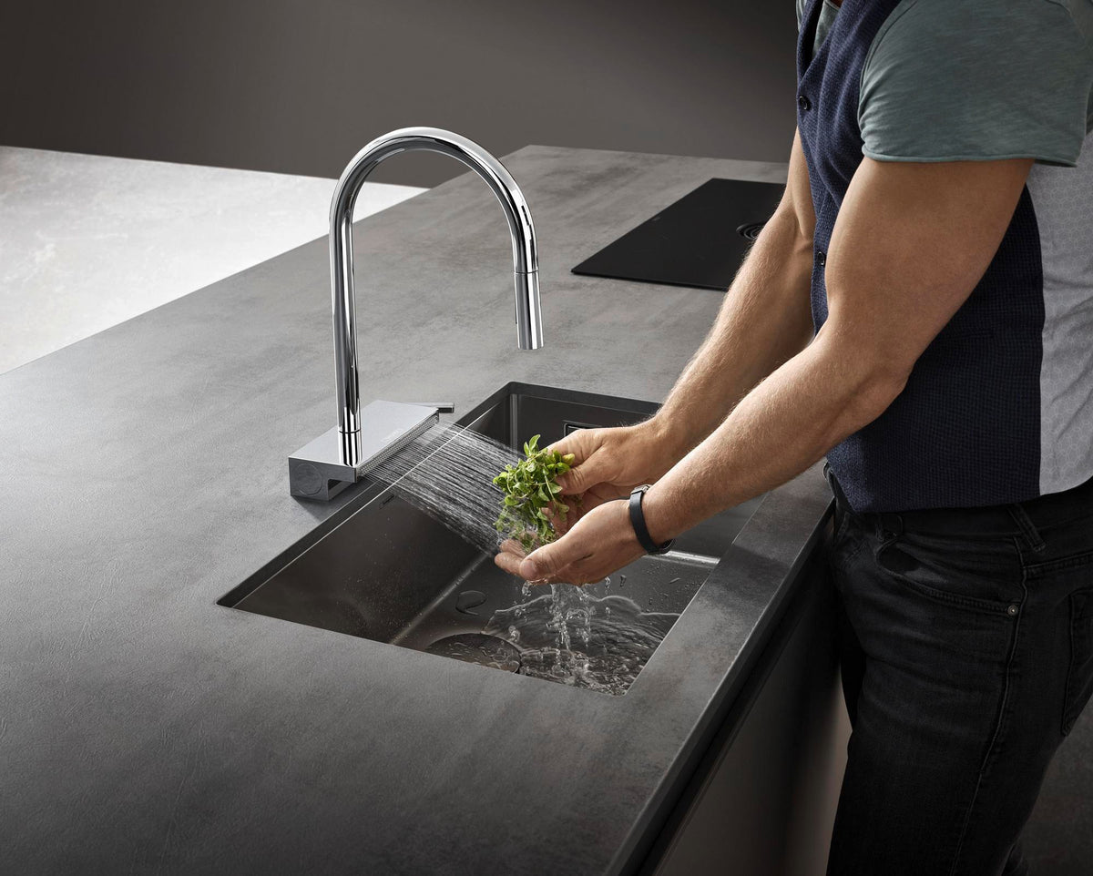 HANSGROHE Aquno Select M81 Spültischmischer 170 mit Ausziehbrause 3jet sBox chrom