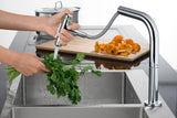 HANSGROHE Metris Select M71 Spültischmischer 200 Select 2jet mit Ausziehbrause und sBox, chrom