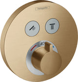 HANSGROHE ShowerSelect S Unterputz-Thermostat für 2 Verbraucher, Chrom, Select-Button