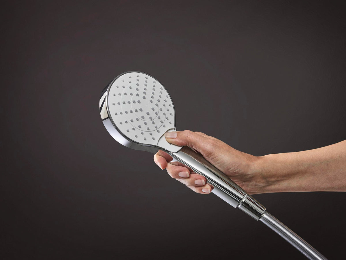 HANSGROHE HG Handbrause CROMA SELECT S VARIO DN 15 weiß/chrom – 3 Strahlarten, Select-Taste & QuickClean