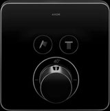 AXOR ShowerSelect Soft Thermostat für 2 Verbraucher – Chrom, Select-Button, quadratisch